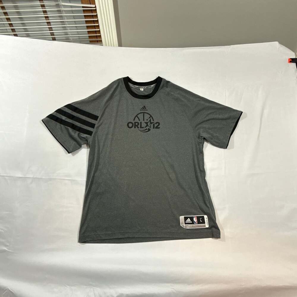 Adidas NBA 2012 All Star Game Orlando Grey Shooting Shirt Men's Large